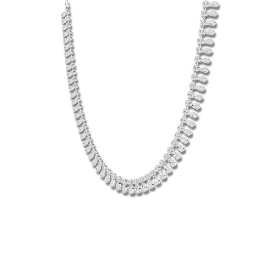 Pear Drop Fringe Lab Diamond Necklace - Image 6