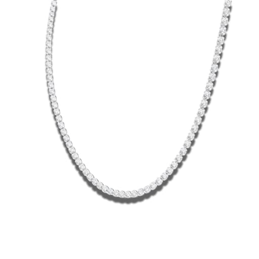 Minimalist Diamond Tennis Necklace - Image 3