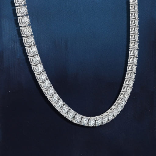 Minimalist Diamond Tennis Necklace - Image 6