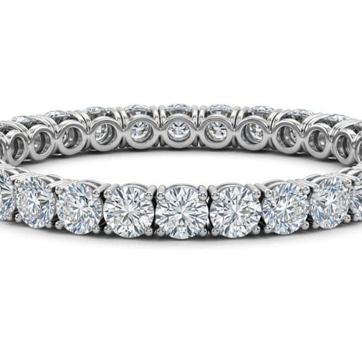 Round Brilliant Prong-Set Tennis Bracelet - Image 2