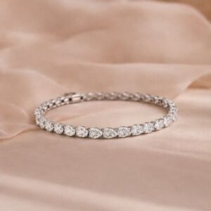 Marquise Diamond Tennis Bracelet.