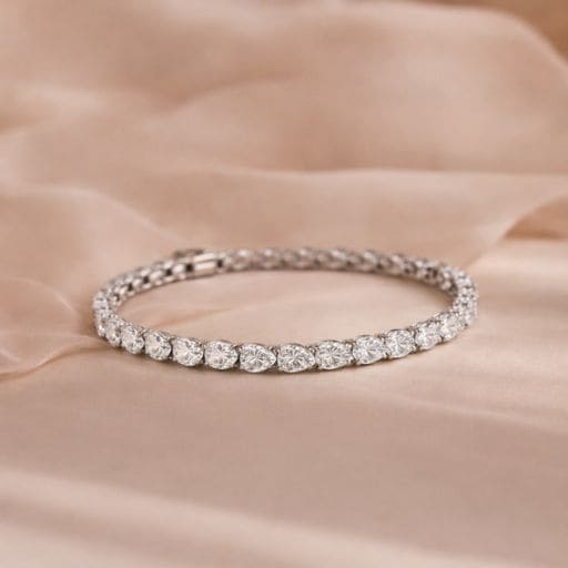Marquise Diamond Tennis Bracelet.