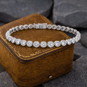 Bezel Diamond Tennis Bracelet