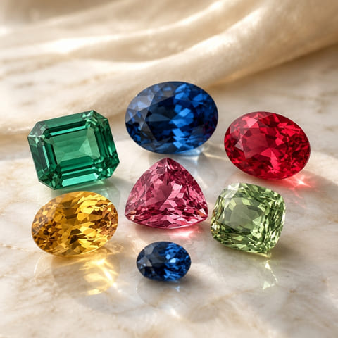 Gemstones Natural Colored
